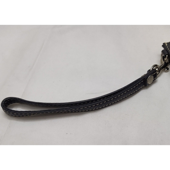 Dooney & Bourke Black Pebbled Zipper Closure Coin Wallet - Picture 4 of 11